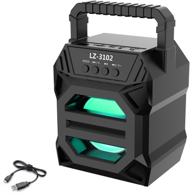 Musify Trolley Wireless Speaker WS-02 Multimedia Super Ultra Bass 3D Sound Bluetooth| Splashproof | Led Colour Changing Lights | Powerful Speaker|Long Hour Battery Life| Compatible with All Smartphones 10 W Bluetooth Laptop/Desktop Speaker(Black, Stereo Channel)