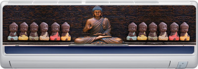 DivineDesigns 23 cm Gautam Buddha AC Sticker Self Adhesive Sticker(Pack of 1)