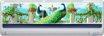 DivineDesigns 23 cm Peacock Self Adhesive Sticker(Pack of 1)