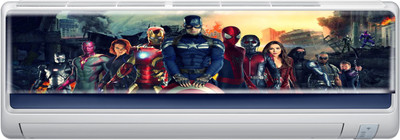 DivineDesigns 23 cm Avengers Superstars AC Sticker Self Adhesive Sticker(Pack of 1)