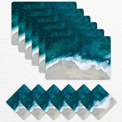 Matworks by Bathla Rectangular Pack of 6 Table Placemat(Multicolor, Plastic)