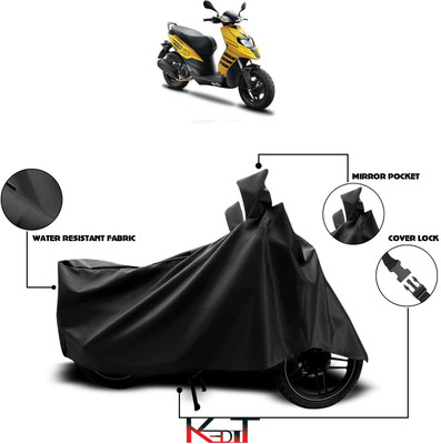 KEDIT Waterproof Two Wheeler Cover for Hero(Black)