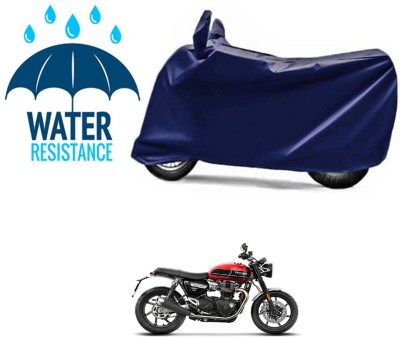 RONISH Waterproof Two Wheeler Cover for Triumph(Speed Twin, Blue)