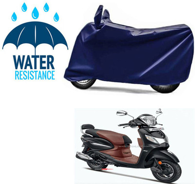 RONISH Waterproof Two Wheeler Cover for Hero(MotoCorp Pleasure Plus, Blue)