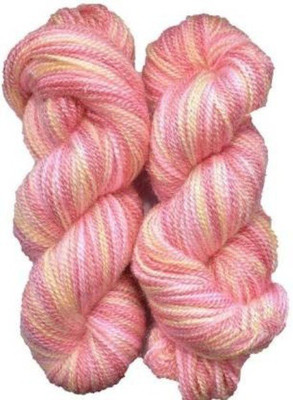 RCB Oswal wool Knitting Yarn Wool, Multi Pink 200 gm Best Used with Knitting Needles, Crochet Needles Wool Yarn for Knitting