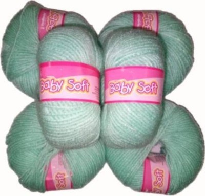 RCB BABY SOFT WOOL PACK OF 6 150GM GREEN SHADE NO.03