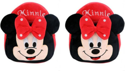 A Little Swag BM-New combo of 2 red minnie32.9 12 L Backpack(Black, Red, Beige)