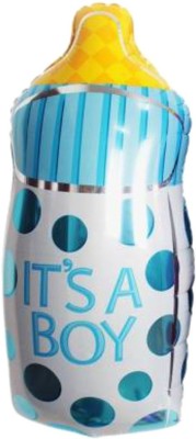 Wonder Printed It’s a Boy printed Bottle foil Balloon for baby shower, first birthday blue color Bottle jumbo size balloon Balloon(Blue, Pack of 1)