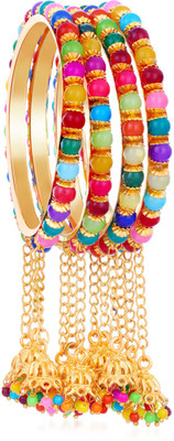 Sukkhi Alloy Gold-plated Bangle Set(Pack of 4)