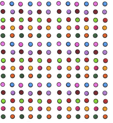 SUNAINA MULTICOLOUR Velvet Round OUTLINE SKETCH Bindi, Kumkum Bindi for Women Ladies (SIZE-1) 8MM FOREHEAD Multicolor Bindis(Bengali bindi)