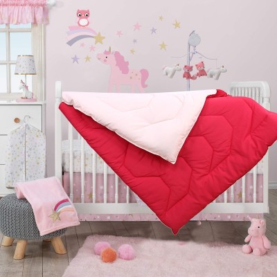 RD11 Solid Single Crib Baby Blanket for  Heavy Winter(Poly Cotton, Pink-Peach)