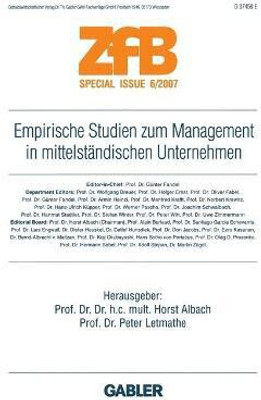 Empirische Studien zum Management in mittelstaendischen Unternehmen(German, Paperback, unknown)