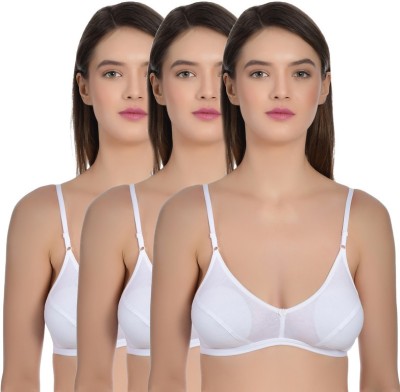 Aimly Women T-Shirt Non Padded Bra(White)