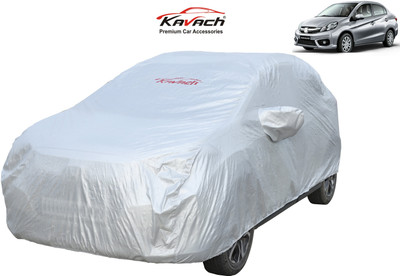 Kavach Car Cover For Honda Amaze S CVT Petrol (With Mirror Pockets)(Silver, For 2020 Models)