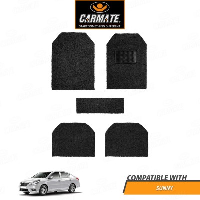 CARMATE Polyester Standard Mat For  Nissan Sunny(Black)