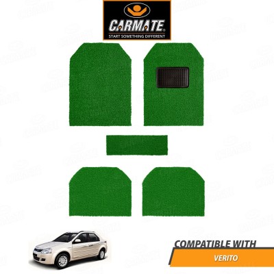 CARMATE Polyester Standard Mat For  Mahindra Verito(Green)