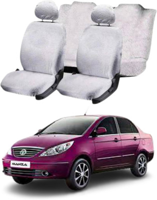 Chiefride Cotton Car Seat Cover For Tata Manza(All Detachable Headrest, With Back Seat Arm Rest, 5 Seater, 2 Back Seat Head Rests)