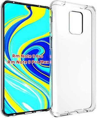 MOBIGENIX Bumper Case for MI REDMI NOTE 9 PRO(Transparent, Shock Proof, Silicon, Pack of: 1)