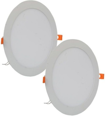 D'Mak 18 Watt Round Conceal White LED Light Recessed Ceiling Lamp(White)