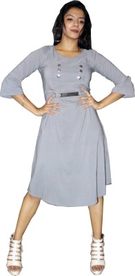 MTRENDS Women A-line Grey Dress