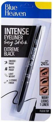 BLUE HEAVEN INTENCE EASY SKETCH EXTREME BLACK EYELINER 2 ml(BLACK)