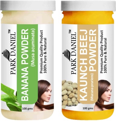 PARK DANIEL Premium Banana Powder & Kaunch Beej Powder Combo Pack of 2 Bottles of 100 gm (200 gm )(200 g)