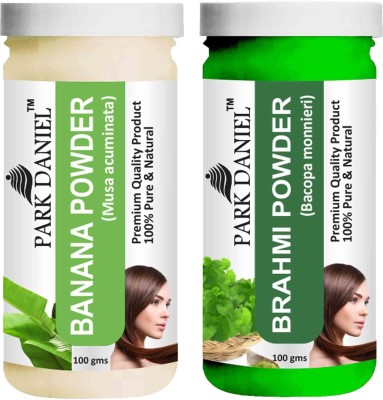 PARK DANIEL Hair Care Combo Of Banana Powder & Brahmi Powder Combo Pack of 2 Bottles of 100 gm (200 gm )(2 Items in the set)