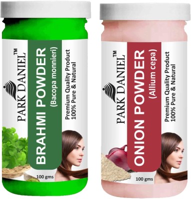 PARK DANIEL Hair Care Combo Of Brahmi Powder & Onion Powder Combo Pack of 2 Bottles of 100 gm (200 gm )(2 Items in the set)