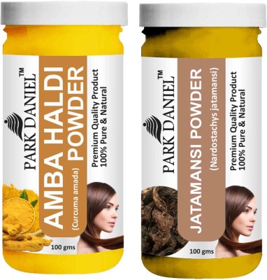 PARK DANIEL Pure & Natural Amba Haldi Powder & Jatamansi Powder Combo Pack of 2 Bottles of 100 gm (200 gm )(200 g)