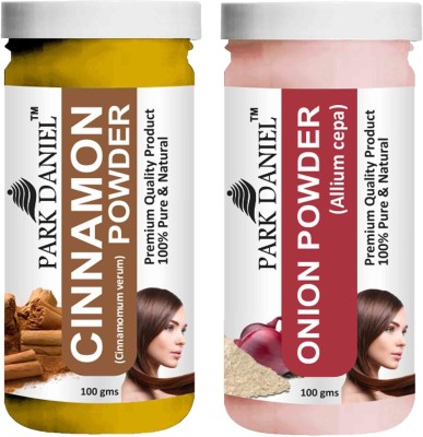 PARK DANIEL Pure & Natural Cinnamon Powder & Onion Powder Combo Pack of 2 Bottles of 100 gm (200 gm )(200 ml)