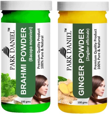 PARK DANIEL Pure & Natural Brahmi Powder & Ginger Powder Combo Pack of 2 Bottles of 100 gm (200 gm )(200 ml)