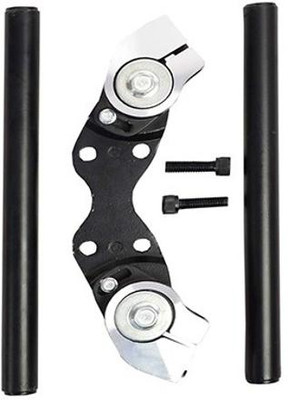 Bullkartzone Universal Haybusa Handle bar For All Model bikes handle bar_270 (Black) Handle Bar(Black)