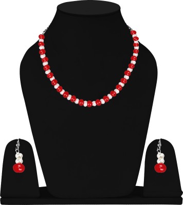 MIKADO Alloy Red, White Jewellery Set(Pack of 1)