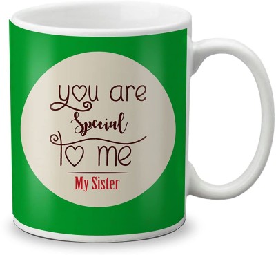 MM9E Happy Rakshabandhan ,Rakhi Cup Gift for Sister/Brother ,Rakhi D129 Ceramic Coffee Mug(325 ml)