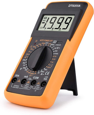 Republic Professional Multimeter AC DC Voltage Current Resistance Capacitance HFE Diode Tester Multimeter Professional With Bazzer (9205) Digital Multimeter(2000 Counts)