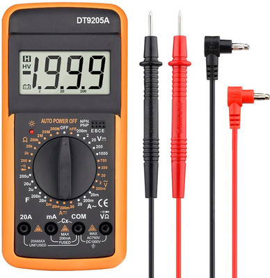 SG Flash 9205 Digital Multimeter Capacitance Multi Meter Digital Multimeter(Yellow 2000 Counts)