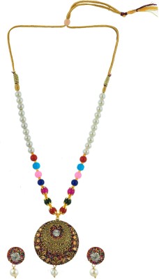 YUVIRAJ FASHION HUB Brass Multicolor Jewellery Set(Pack of 1)