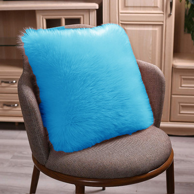 Catchyx Cart Microfibre Solid Cushion Pack of 1(Light Blue)