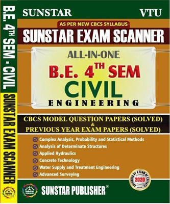 4th Sem B.E Civil Sunstar Exam Scanner(Paperback, Team of Experts)