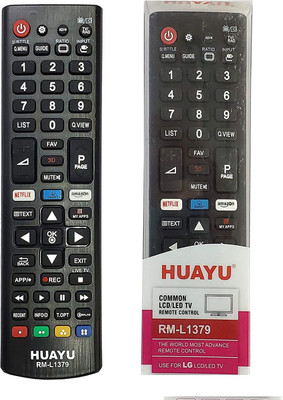 Akshita Compatible For RM-L1379, LCD LED HUAYU TV Remote Control ( Chake Image With Old Remote ) LG Remote Controller(Black)