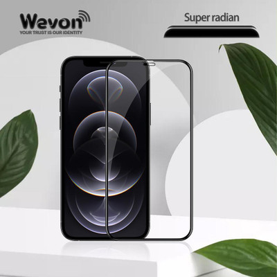WEVON YOUR TRUST IS OUR IDENTITY Edge To Edge Tempered Glass for APPLE IPHONE 12(Pack of 1)