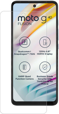 SWorld Impossible Screen Guard for Motorola G40 Fusion, Motorola G60 ,Moto G40 Fusion,Moto G60,Infinix Hot 10(Pack of 1)
