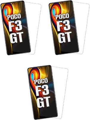 ISAAK Tempered Glass Guard for Poco F3 GT(Pack of 3)