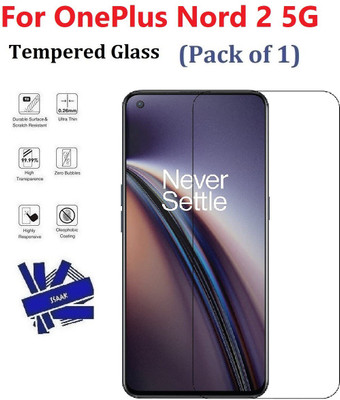 ISAAK Tempered Glass Guard for OnePlus Nord 2 5G(Pack of 1)