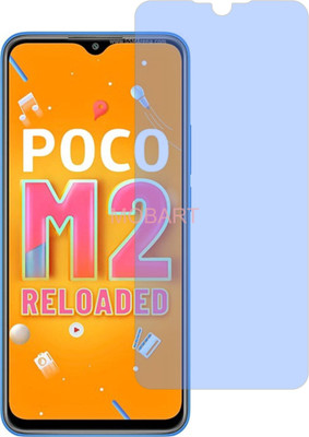 MOBART Tempered Glass Guard for POCO M2 RELOAD (Impossible AntiBlue Light)(Pack of 1)