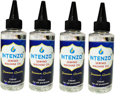intenzo Premium quality silicone oil lubricant for Sewing machine and All purpose use pack of 4 each in 125 ml 500 ml Sewing Machine Oil(Nozzle)