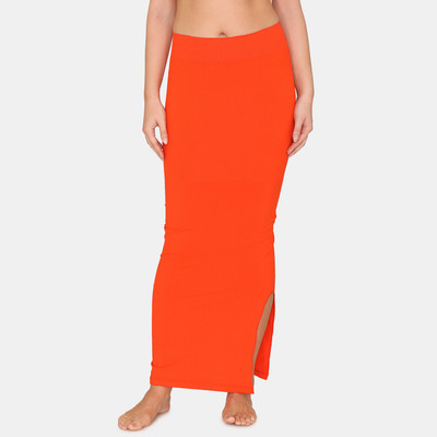 ZIVAME ZI3023-Orange Nylon Blend Petticoat(S)