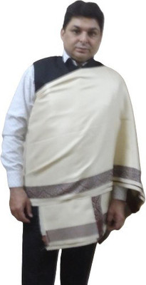 Rishabh Polyester Wool Blend Self Design Men Shawl(Multicolor)