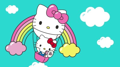 ANSHUL INTERNET 30.48 cm HELLO KITTY STICKER 7, 12 BY 18 INCH Self Adhesive Sticker(Pack of 1)