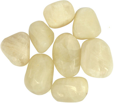 CRYSTU Natural Milky MoonstoneTumble Crystals / Stones for Reiki Healing and Vastu Correction Tumble Stone Charged By Reiki Grand-Masters & Vastu Experts 25-50g Aproxx Polished Asymmetrical Crystal Stone (Multicolor 50 g) Polished Asymmetrical Crystal Stone(White 50 g)